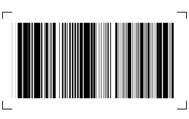 Barcode isolated. Code stripes sticker, Barcode labels. Simple fake bar code, Bar code for web design, Barcode product distribution icon