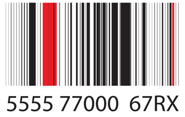 Barcode isolated. Code stripes sticker, Barcode labels. Simple fake bar code, Bar code for web design, Barcode product distribution icon