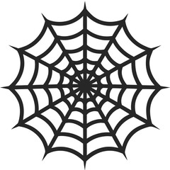 Obraz premium spider web silhouette vector illustration