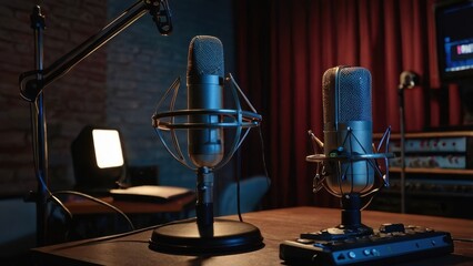 Late Night Podcast Studio Vibes