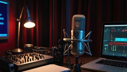 Late Night Podcast Studio Vibes