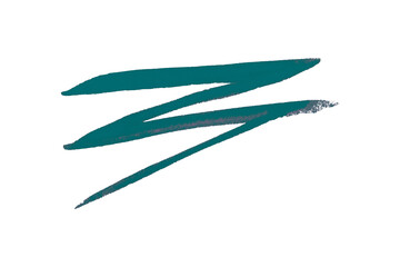 Green watercolor background. Artistic hand paint. Isolated on transparent background.
