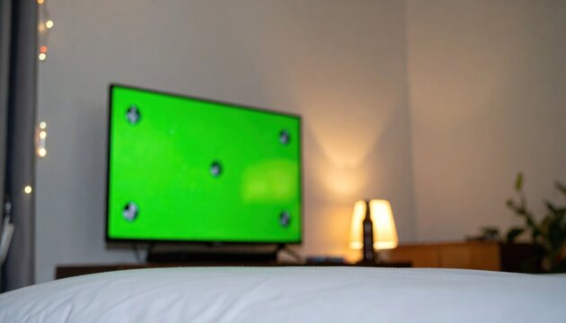 TV on a nightstand in a bedroom