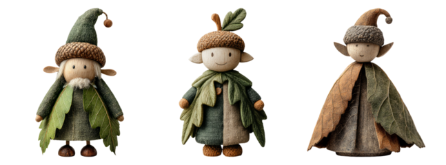 Charming Woodland Characters Set on Transparent Background