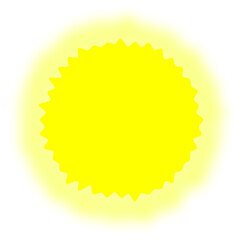 yellow sun vector illustration
