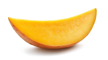 vibrant orange sweet potato half sliced cleanly, resting on white background with natural soft lighting emphasizing color contrast, shot with 50mm lens