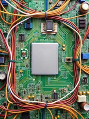 Systemic board with cables and wires