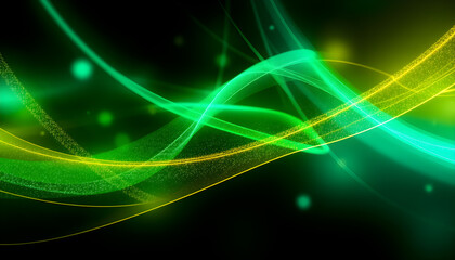 Obraz premium Black dark blue green emerald petrol teal lime yellow white abstract background. Color gradient ombre blend. Line stripe. Bright light flash glow glitter neon metallic. Noise grain mesh. Christmas