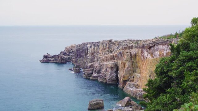 「三段壁(さんだんべき)」 和歌山県白浜町 Sandanbeki Rock Cliff in Shirahama, Wakayama