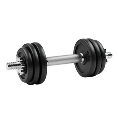 Naklejka premium Isolated Dumbbell On Transparent Background For Fitness and Training