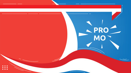 Banner template with indoneisa flag in 4k size