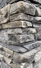 A Simple Texture Background of Grey Brick Rocks