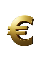 Obraz premium Gold Euro Currency Symbol On Black Background 3D Render Isolated Digital Illustration