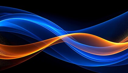 Obraz premium Abstract swirling waves of light