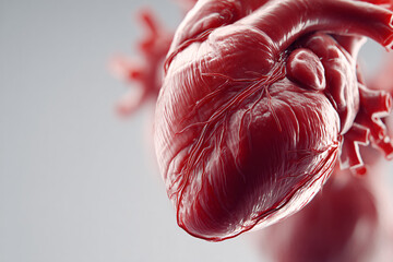 Heart Anatomy Medical Illustration Circulatory System Structure Blood Vessels Detail Human Biology Healthy Muscle Vital Organ Cardiovascular Visual Physiology Research Healthcare Wellness Cardiology