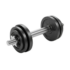 Naklejka premium Isolated Dumbbell Object on Transparent Background Fitness Workout Photo