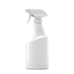 Isolated Photo Realistic White Spray Bottle with Transparent Background