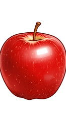 Fototapeta premium Isolated Realistic Illustration Of A Red Apple With Transparent Background