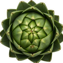 Green Plant Macro Isolated On Transparent Background Realistic Photo