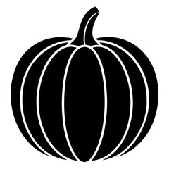 Pumpkin silhouette vector illustration