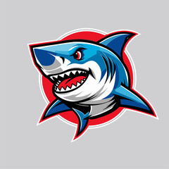 illustration of a shark as a mascot