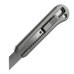 Gray Cutter Isolated on Transparent Background Photo Illustration