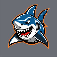 illustration of a shark as a mascot