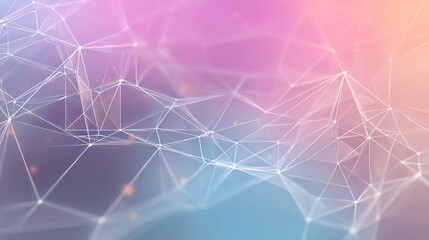 Abstract polygonal mesh with soft gradients Business background.