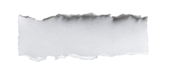 torn paper on white background