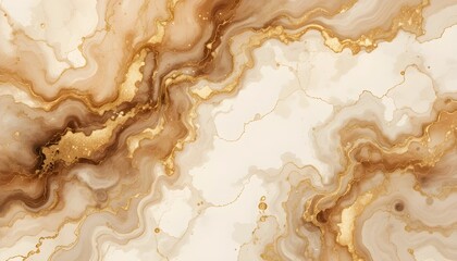 Beige and Brown Watercolor Fluid Background – Elegant Neutral Marble Vector