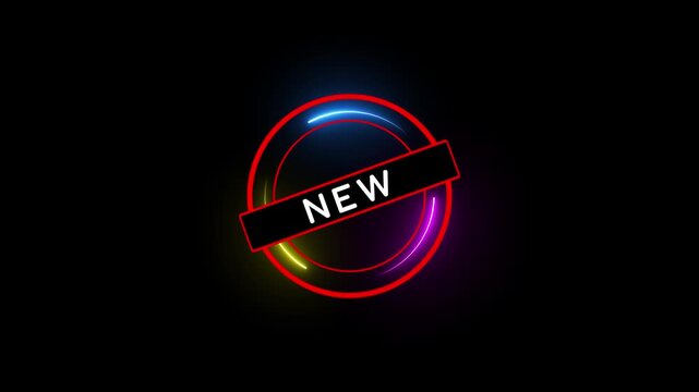 Putting red NEW rubber stamp on the paper, close-up shot, New Rubber Stamp. new collection royal blue color animation. new collection icon black background 4k video.