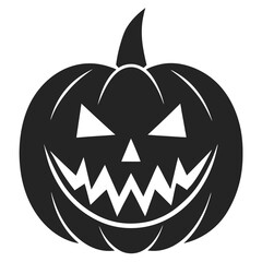 jack o lantern silhouette vector illustration