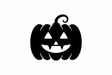 jack o lantern silhouette vector illustration