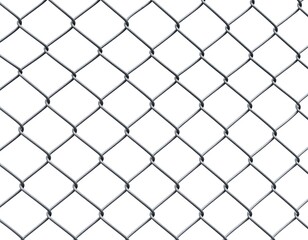 Diamond-patterned wire mesh on white background (1)