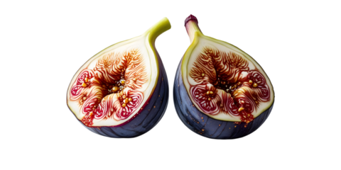 fresh figs isolated on white