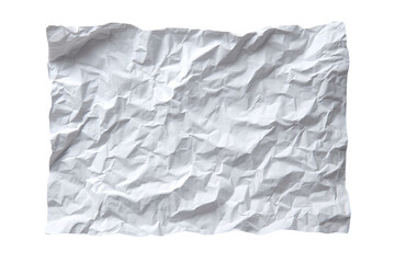 Obraz premium White crumpled and creased glued paper poster set isolated on transparent background — high-resolution PNG cutouts for mockups and overlays, wrinkled torn paper texture collection