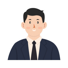 Illustration of Avatar Man in Business Suit