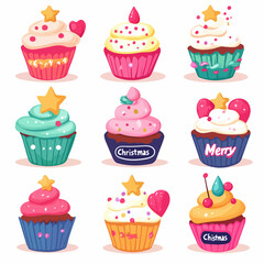 Ice cream pattern. Exquisite vector patterns