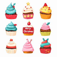 Ice cream pattern. Exquisite vector patterns