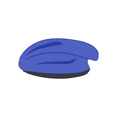 uniform beret hat military cartoon vector illustration