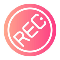 rec button gradient icon
