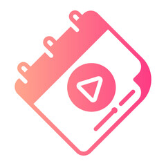Schedule gradient icon