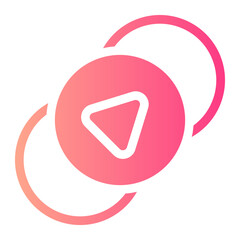 video player gradient icon
