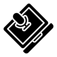 audio glyph icon