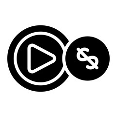Earnings glyph icon