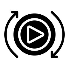 sync glyph icon
