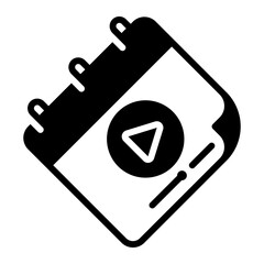 Schedule glyph icon