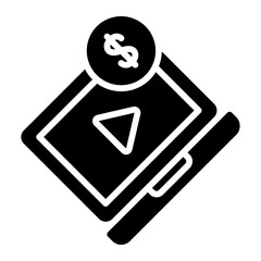 Video Content glyph icon