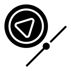 video player glyph icon