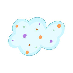 decor boho cloud cartoon vector illustration